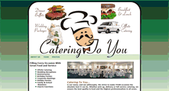 Desktop Screenshot of cateringtoyou.com